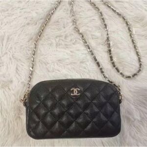 Chanel makeup bag